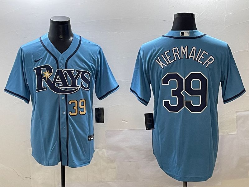 Men Tampa Bay Rays #39 Kiermaier Light Blue Game 2025 Nike MLB Jersey style 4->tampa bay rays->MLB Jersey